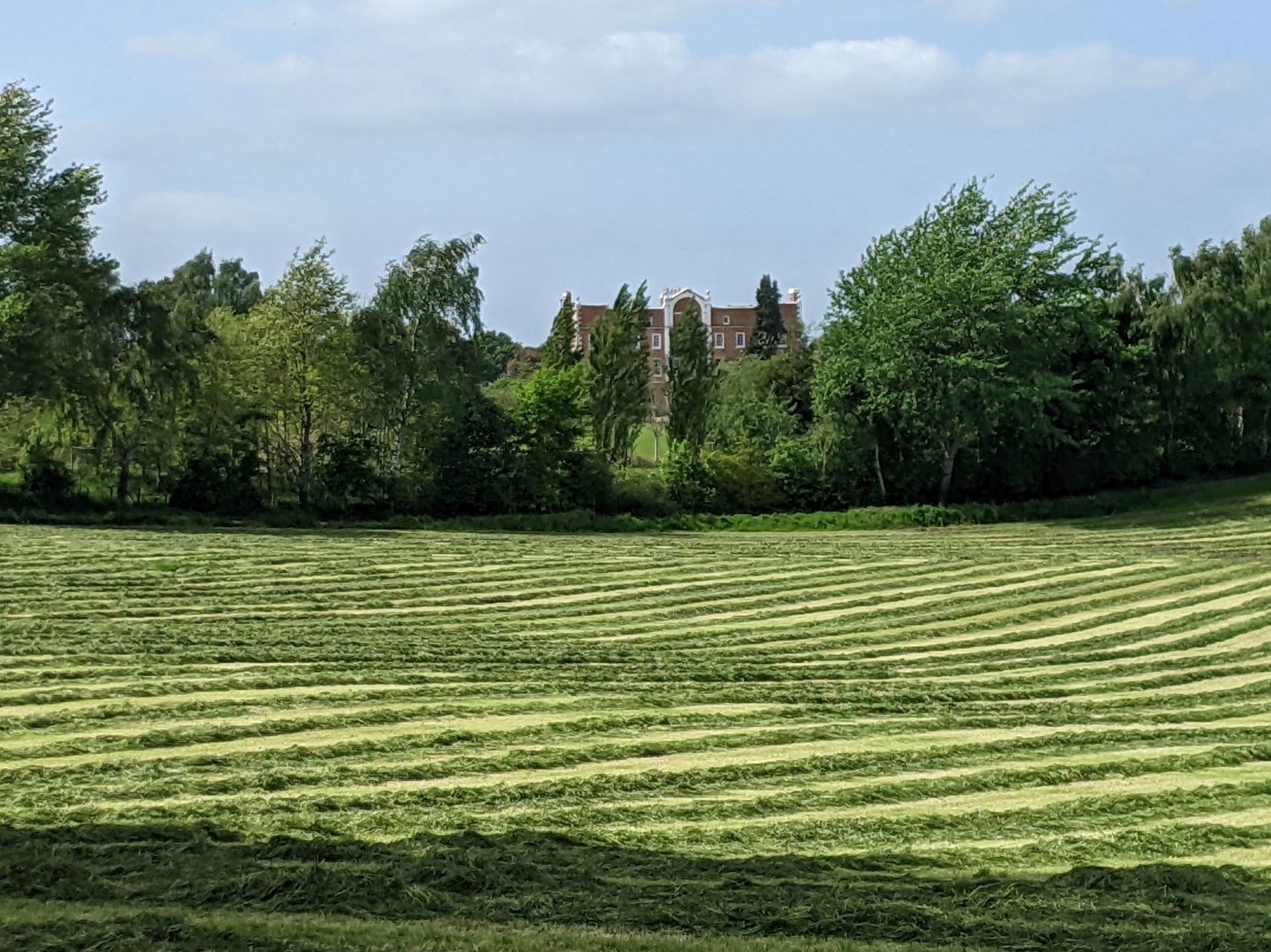 Hankelow Hall from the South Cheshire Way, May 2022